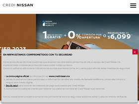 'credinissan.mx' screenshot