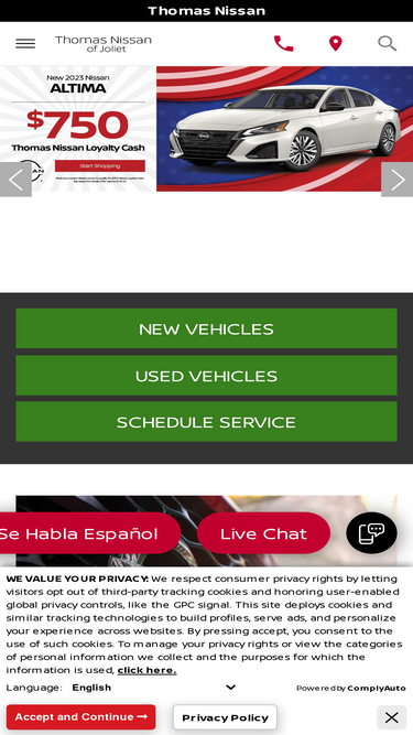 thomasnissanjoliet.com