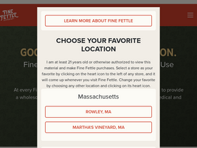 'finefettle.com' screenshot