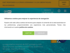 'eset.es' screenshot