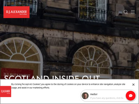'djalexander.co.uk' screenshot