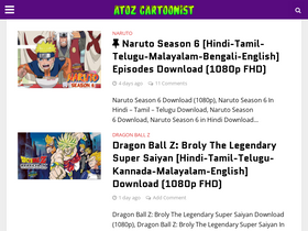 'atozcartoonist.com' screenshot