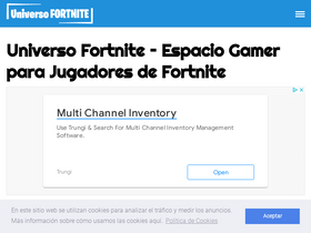 'universofortnite.com' screenshot