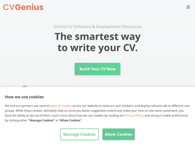 'cvgenius.com' screenshot