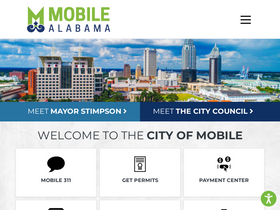 'cityofmobile.org' screenshot