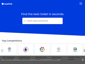 'seatpick.com' screenshot