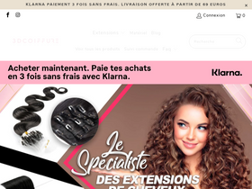 3d-extensions-cheveux.com website screenshot