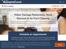 'advantaclean.com' screenshot