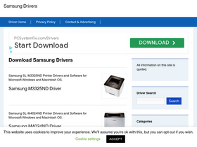 'samsungdrivers.net' screenshot