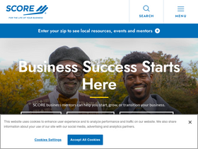 'treasurevalley.score.org' screenshot