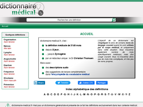 'dictionnaire-medical.fr' screenshot