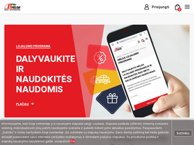 'melga.lt' screenshot