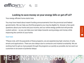'efficiencyns.ca' screenshot
