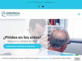 'ototech.es' screenshot