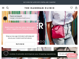 'handbagclinic.co.uk' screenshot