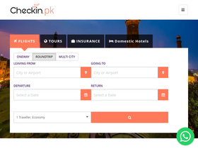 'checkin.pk' screenshot