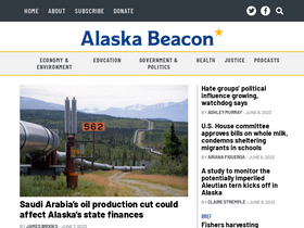 'alaskabeacon.com' screenshot
