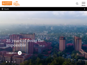 'amritahospitals.org' screenshot