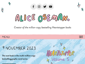 'aliceoseman.com' screenshot