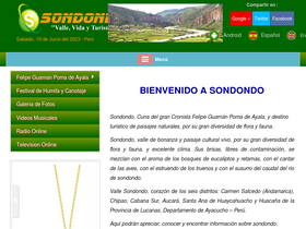 'sondondo.com' screenshot