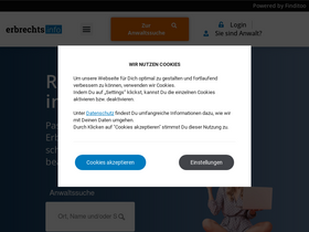 'erbrechtsinfo.com' screenshot