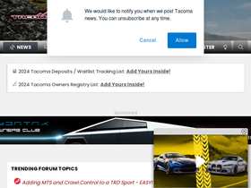 'tacoma4g.com' screenshot