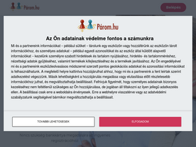 'parom.hu' screenshot