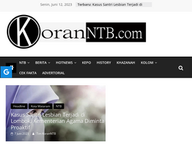 'koranntb.com' screenshot