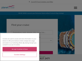 'planetcruise.com' screenshot