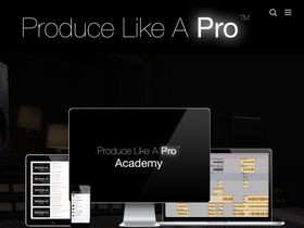 'producelikeapro.com' screenshot