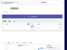 'currency-calc.jp' screenshot