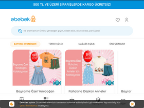 'e-bebek.com' screenshot