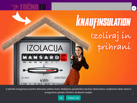 'tocnoto.si' screenshot