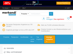 'merkandi.de' screenshot
