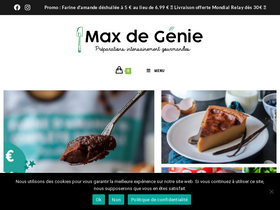 'maxdegenie.com' screenshot