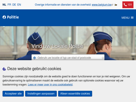 'politie.be' screenshot