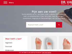 'voetenenkelklacht.nl' screenshot