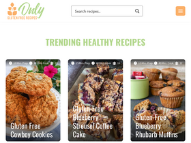 'onlyglutenfreerecipes.com' screenshot