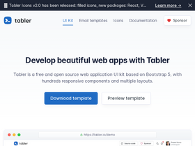 'tabler.io' screenshot