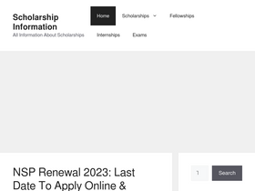 'scholarshipinfo.in' screenshot