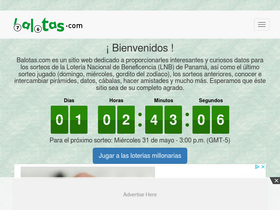 'balotas.com' screenshot