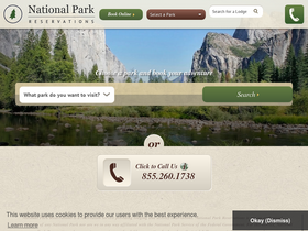 'nationalparkreservations.com' screenshot