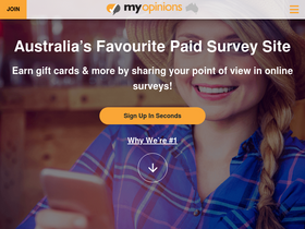 'myopinions.com.au' screenshot