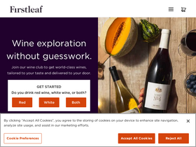 Firstleaf Wine website screenshot