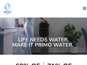 'primowater.com' screenshot