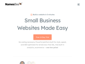 'namesbee.com' screenshot