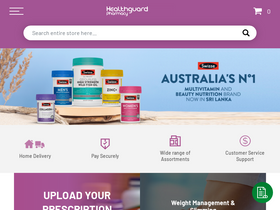 'healthguard.lk' screenshot