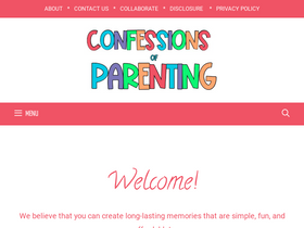 'confessionsofparenting.com' screenshot