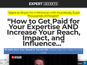 'expertsecrets.com' screenshot