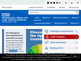 'wwl.nhs.uk' screenshot